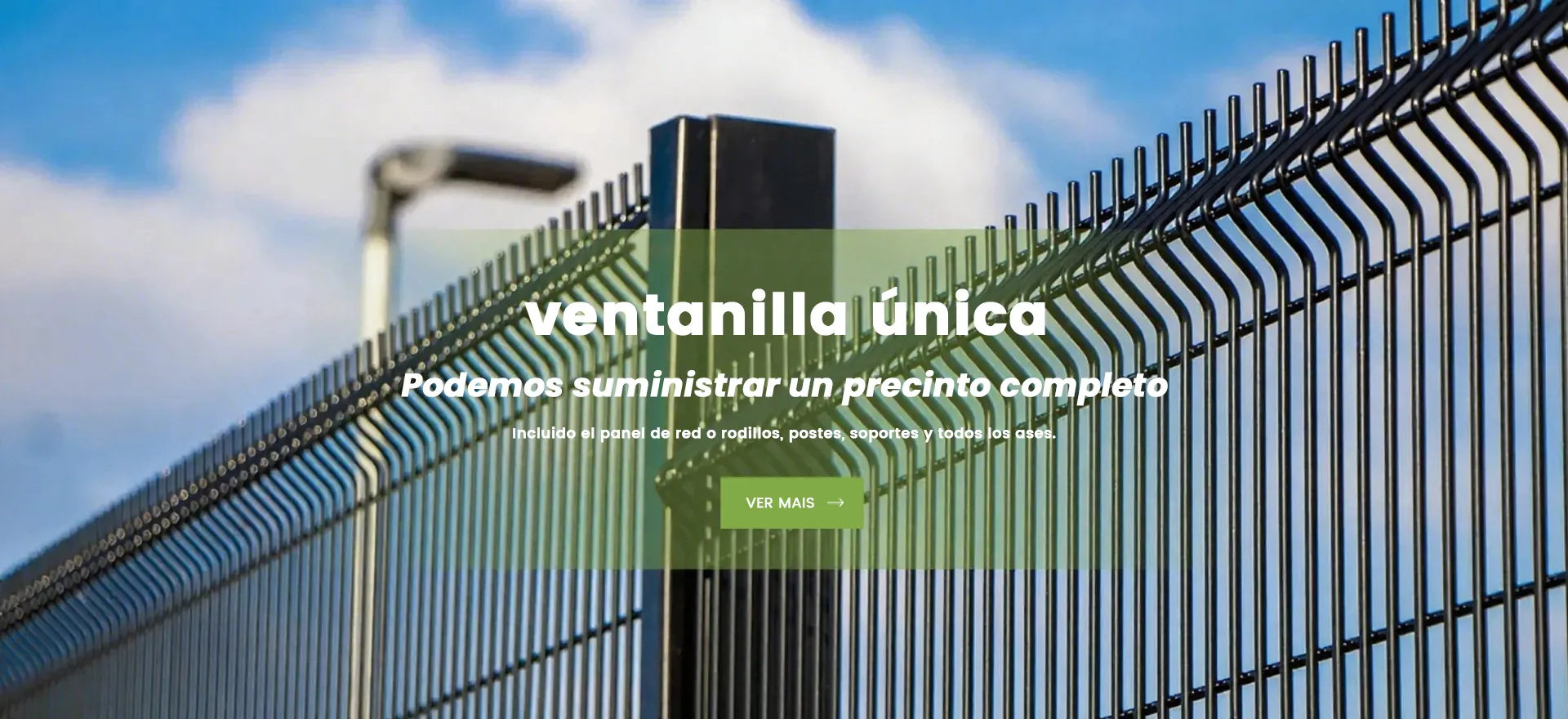 valla de malla de alambre