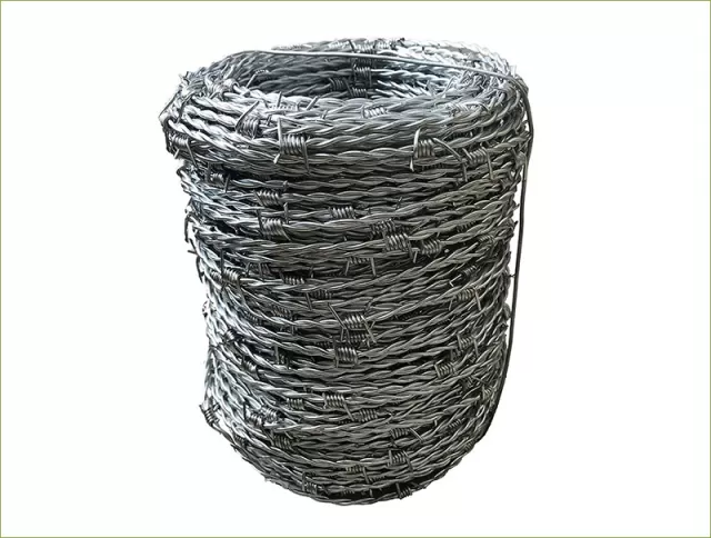 Alambre de púas galvanizado y recubierto de PVC